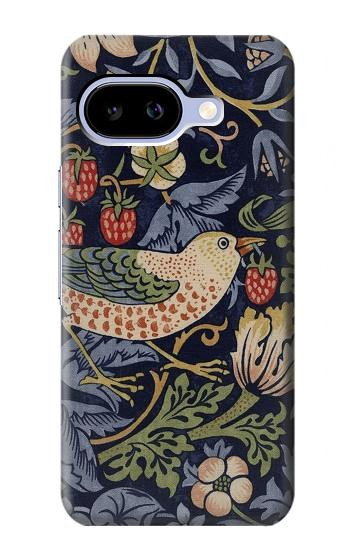 S3791 William Morris Strawberry Thief Fabric Case For Google Pixel 9a