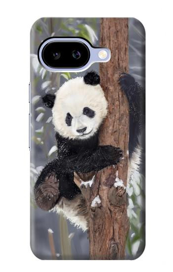 S3793 Cute Baby Panda Snow Painting Case For Google Pixel 9a