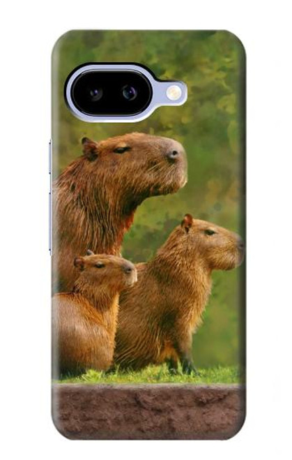 S3917 Capybara Family Giant Guinea Pig Case For Google Pixel 9a