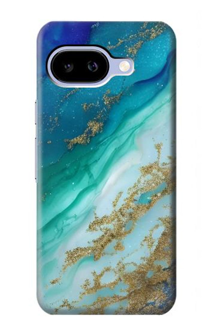 S3920 Abstract Ocean Blue Color Mixed Emerald Case For Google Pixel 9a