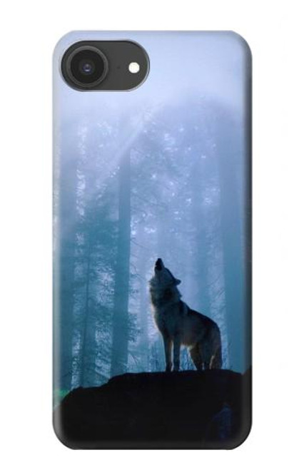 S0935 Wolf Howling in Forest Case For iPhone 16e