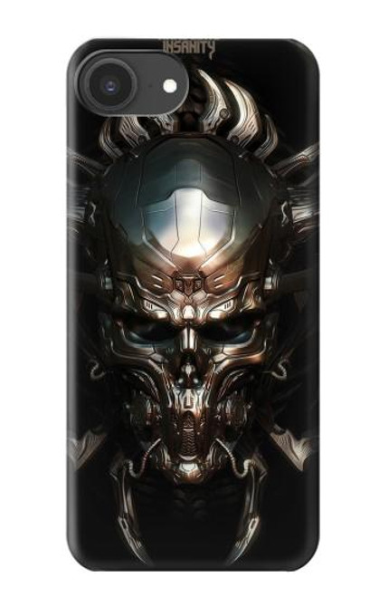 S1027 Hardcore Metal Skull Case For iPhone 16e