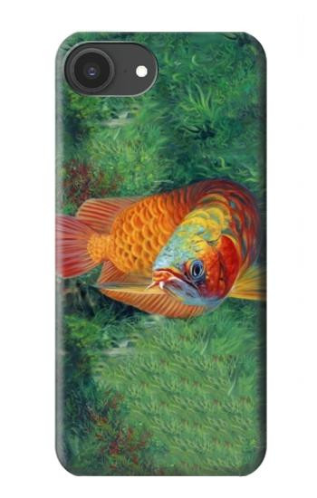 S1157 Red Arowana Fish Case For iPhone 16e, 17e