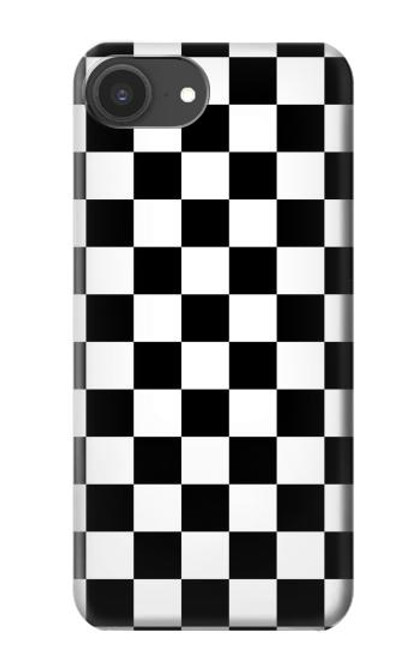 S1611 Black and White Check Chess Board Case For iPhone 16e