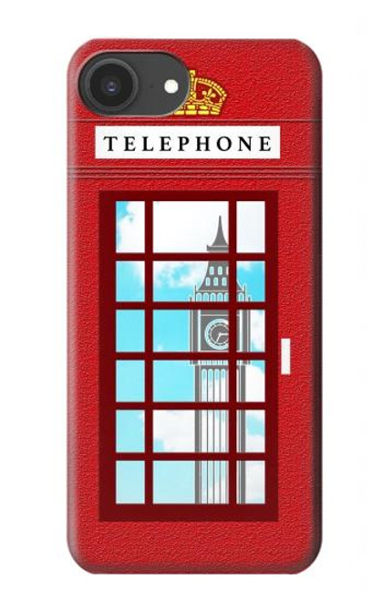 S2059 England British Telephone Box Minimalist Case For iPhone 16e
