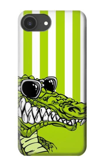 S2323 Funny Green Alligator Crocodile Case For iPhone 16e