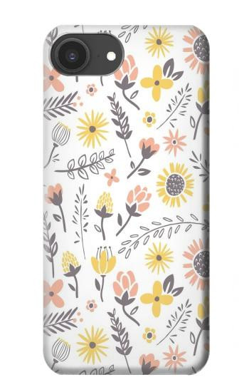 S2354 Pastel Flowers Pattern Case For iPhone 16e, 17e