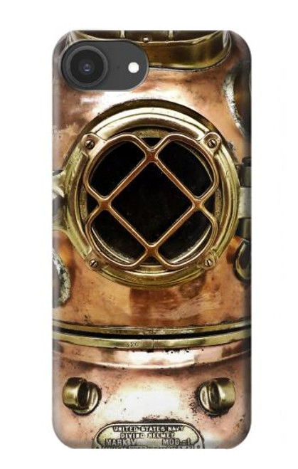 S2412 Vintage Deep Sea Diving Helmet Case For iPhone 16e