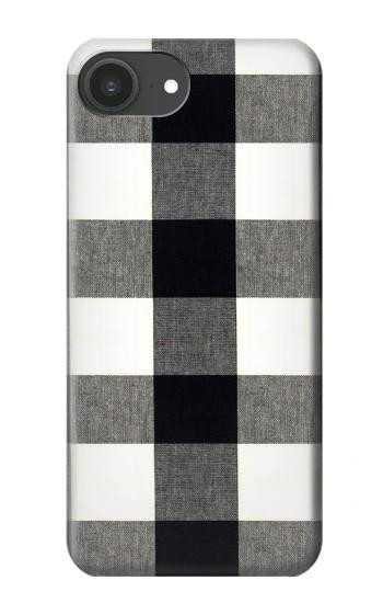 S2842 Black and White Buffalo Check Pattern Case For iPhone 16e, 17e