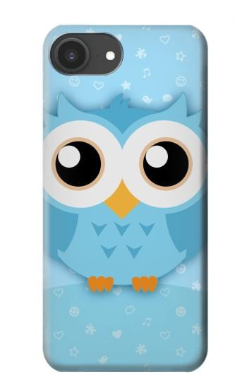 S3029 Cute Blue Owl Case For iPhone 16e, 17e