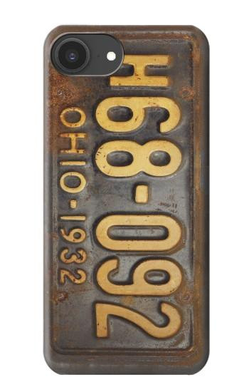 S3228 Vintage Car License Plate Case For iPhone 16e, 17e