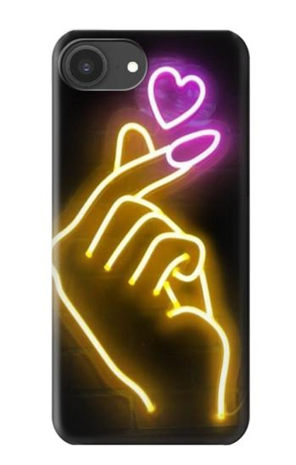 S3512 Cute Mini Heart Neon Graphic Case For iPhone 16e