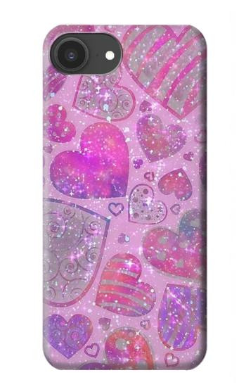 S3710 Pink Love Heart Case For iPhone 16e, 17e