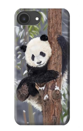 S3793 Cute Baby Panda Snow Painting Case For iPhone 16e, 17e