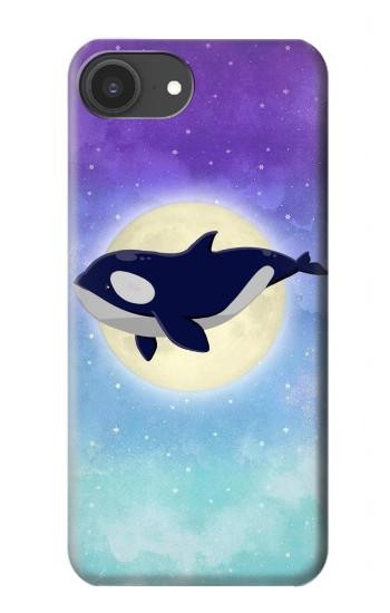 S3807 Killer Whale Orca Moon Pastel Fantasy Case For iPhone 16e, 17e