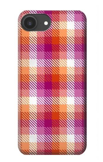S3941 LGBT Lesbian Pride Flag Plaid Case For iPhone 16e