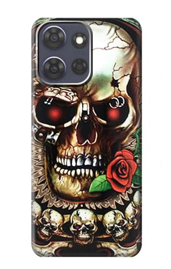 S0753 Skull Wing Rose Punk Case For Motorola Moto G Power (2025,2026)