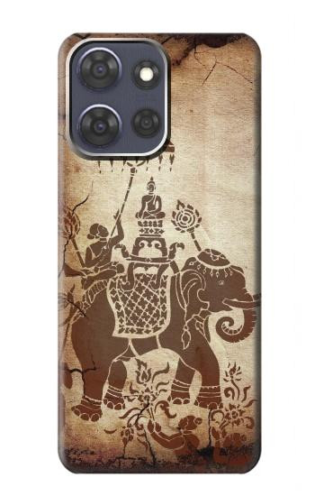S2102 Thai Art Buddha on Elephant Case For Motorola Moto G Power (2025,2026)
