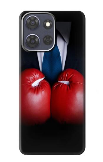 S2261 Businessman Black Suit With Boxing Gloves Case For Motorola Moto G Power (2025,2026)
