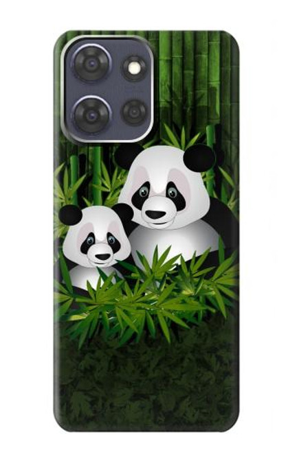 S2441 Panda Family Bamboo Forest Case For Motorola Moto G Power (2025)