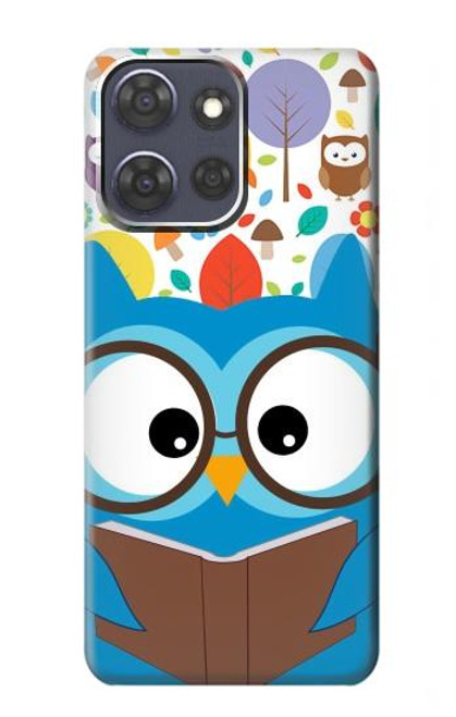S2521 Cute Nerd Owl Cartoon Case For Motorola Moto G Power (2025)