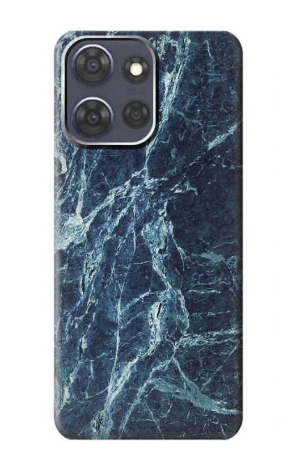 S2799 Light Blue Marble Stone Graphic Printed Case For Motorola Moto G Power (2025)