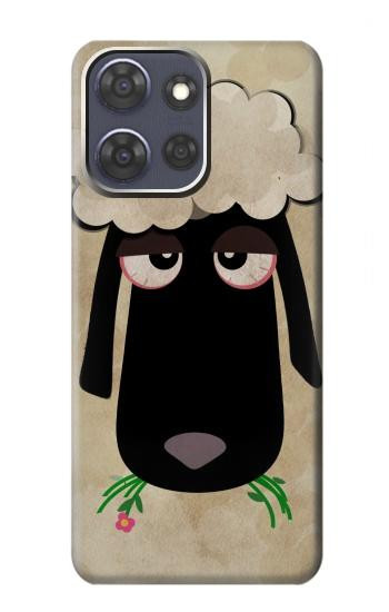 S2826 Cute Cartoon Unsleep Black Sheep Case For Motorola Moto G Power (2025,2026)
