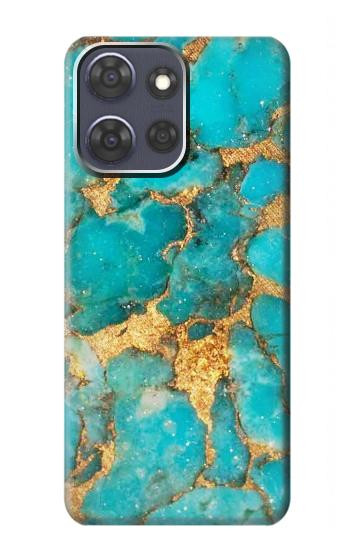 S2906 Aqua Turquoise Stone Case For Motorola Moto G Power (2025)