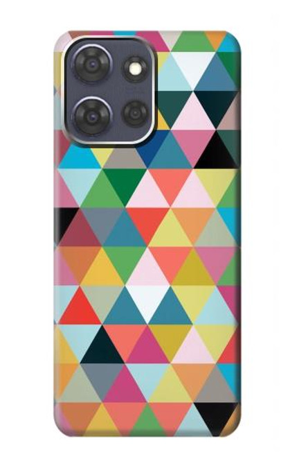 S3049 Triangles Vibrant Colors Case For Motorola Moto G Power (2025)