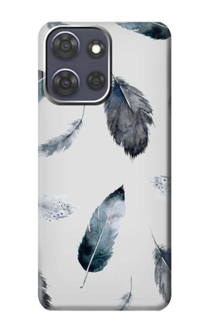 S3085 Feather Paint Pattern Case For Motorola Moto G Power (2025)