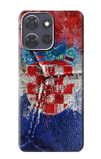 S3313 Croatia Flag Vintage Football Graphic Case For Motorola Moto G Power (2025,2026)