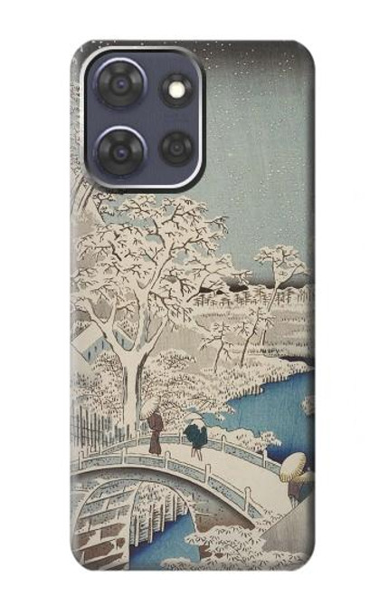 S3350 Utagawa Hiroshige Drum Bridge Yuhi Hill in Meguro Case For Motorola Moto G Power (2025)
