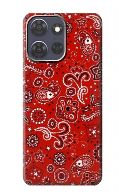 S3354 Red Classic Bandana Case For Motorola Moto G Power (2025)
