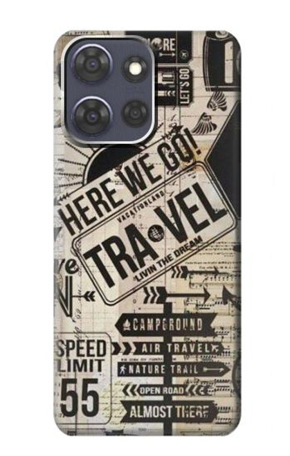 S3441 Vintage Travel Case For Motorola Moto G Power (2025)
