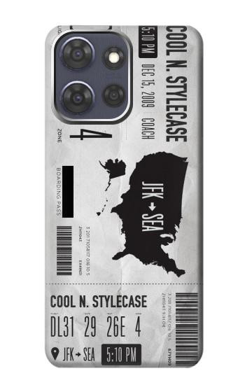 S3615 Airline Boarding Pass Art Case For Motorola Moto G Power (2025,2026)