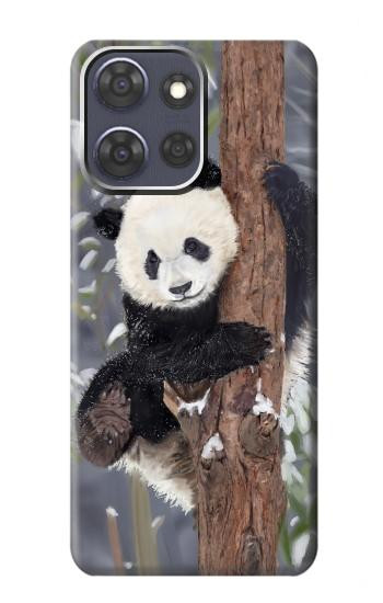 S3793 Cute Baby Panda Snow Painting Case For Motorola Moto G Power (2025,2026)