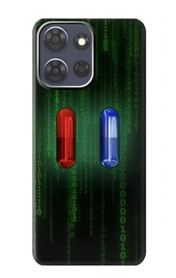 S3816 Red Pill Blue Pill Capsule Case For Motorola Moto G Power (2025,2026)