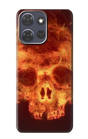 S3881 Fire Skull Case For Motorola Moto G Power (2025,2026)