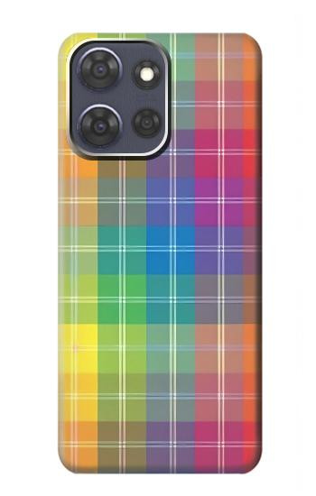 S3942 LGBTQ Rainbow Plaid Tartan Case For Motorola Moto G Power (2025,2026)