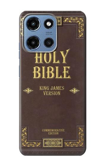 S2889 Holy Bible Cover King James Version Case For Motorola Moto G 5G (2025)