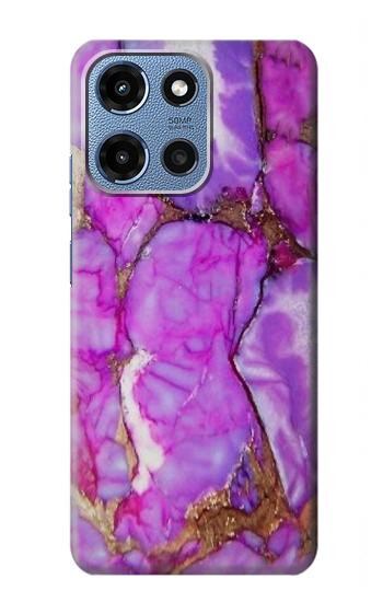 S2907 Purple Turquoise Stone Case For Motorola Moto G 5G (2025)