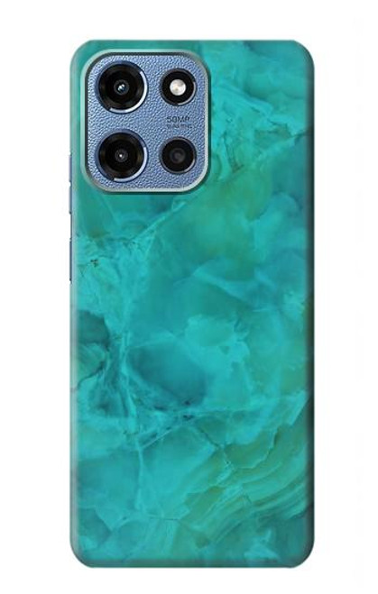 S3147 Aqua Marble Stone Case For Motorola Moto G 5G (2025)
