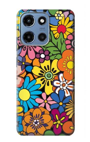S3281 Colorful Hippie Flowers Pattern Case For Motorola Moto G 5G (2025)