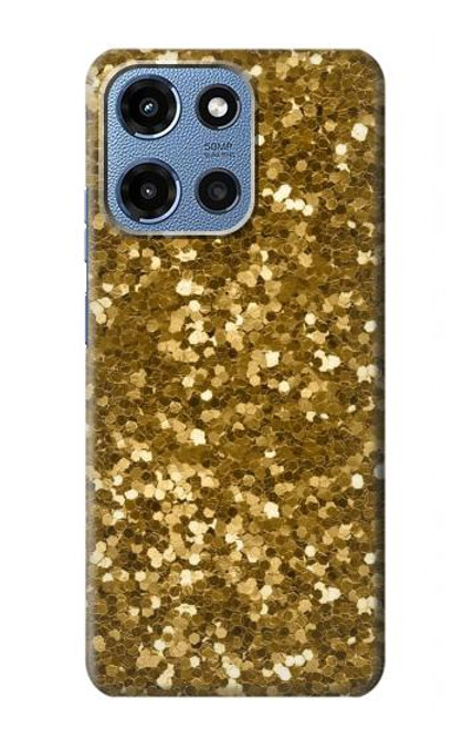 S3388 Gold Glitter Graphic Print Case For Motorola Moto G 5G (2025)
