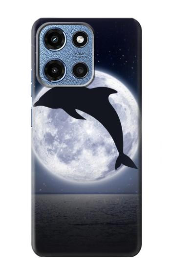 S3510 Dolphin Moon Night Case For Motorola Moto G 5G (2025)