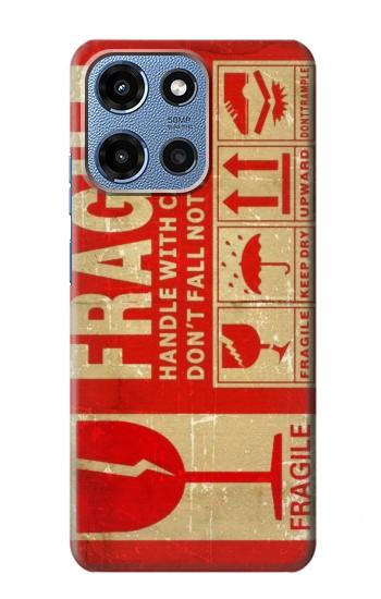 S3552 Vintage Fragile Label Art Case For Motorola Moto G 5G (2025)