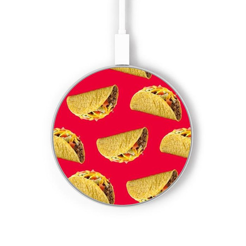 S3755 Mexican Taco Tacos Wireless Charger Pad 15W Type-C iPhone Android LED Light Charging Station S3755 Mexican Taco Tacos Wireless Charger Pad 15W Type-C iPhone Android LED Light Charging Station