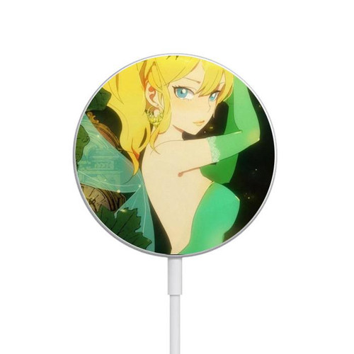S0095 Peter Pan's Tinker Bell Magnetic Wireless Charger Pad with MagSafe 15W for iPhone 16 15 14 13 12
