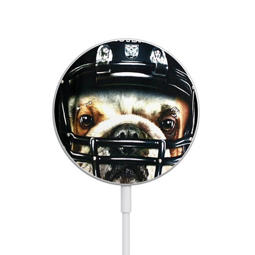 S0098 Bulldog American Football Magnetic Wireless Charger Pad with MagSafe 15W for iPhone 16 15 14 13 12