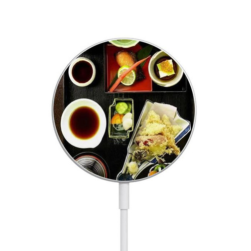 S0627 Japanese Food Magnetic Wireless Charger Pad with MagSafe 15W for iPhone 16 15 14 13 12